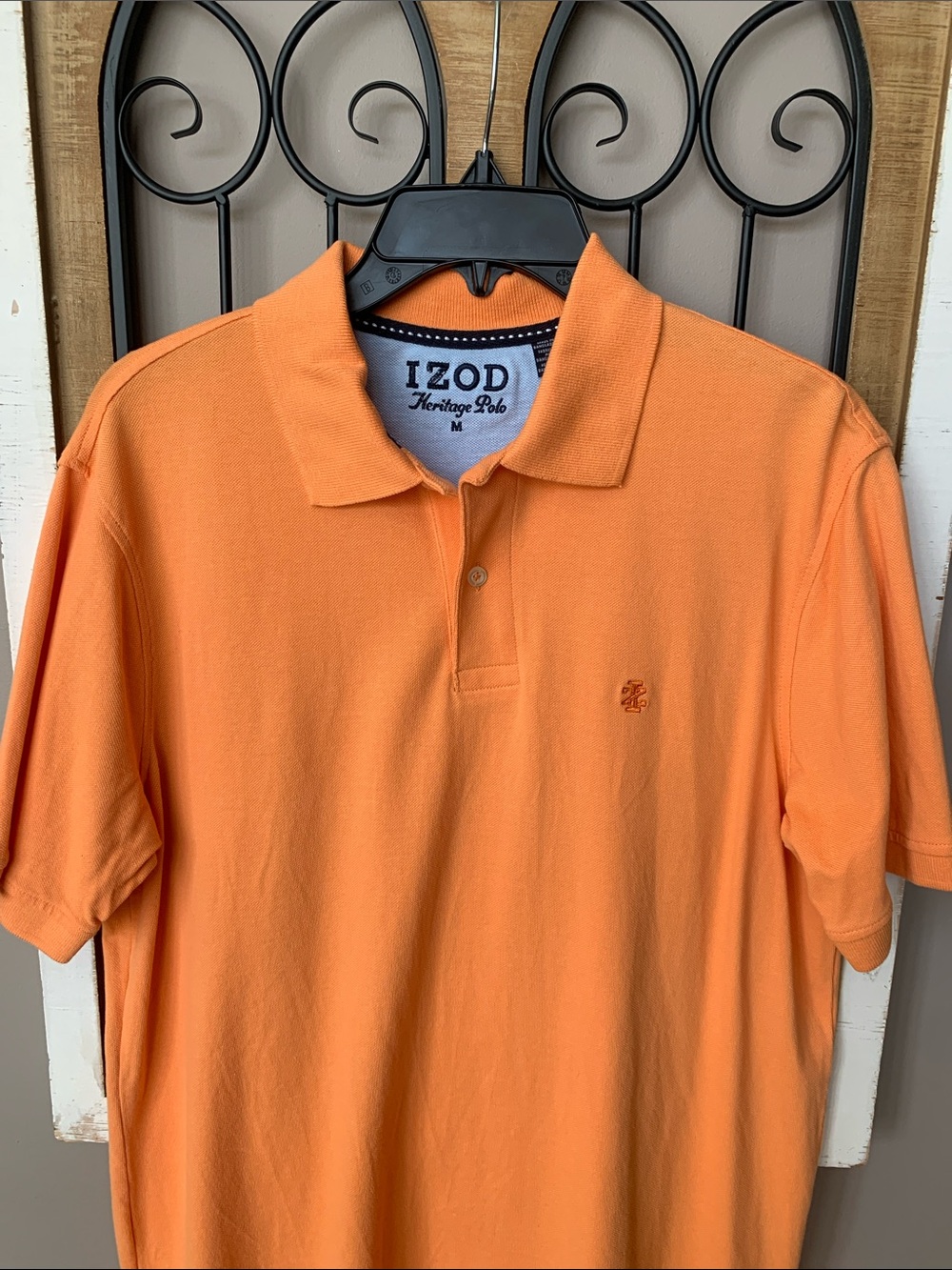 Izod Orange Short-Sleeve Heritage Polo